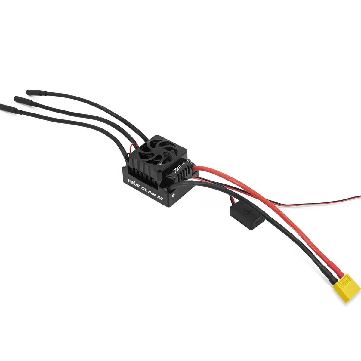 ZTW 32-Bit Beast G2 SL 80A ESC 2-3S Built-in 6V/3A SBEC Waterproof Brushless Speed Controller For 1/10 RC Car RTR Truck Buggy