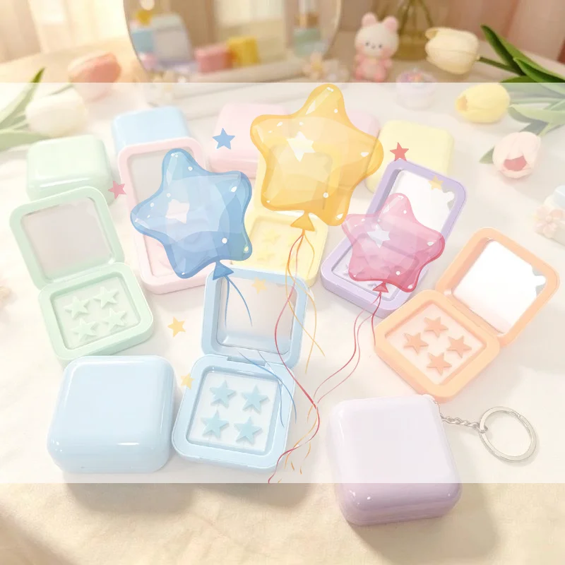 Star Water Gel Pimple Concealer Patches, Fashionable Makeup Essential, Independent Packaging With Mirror, Portable, 32 Patches