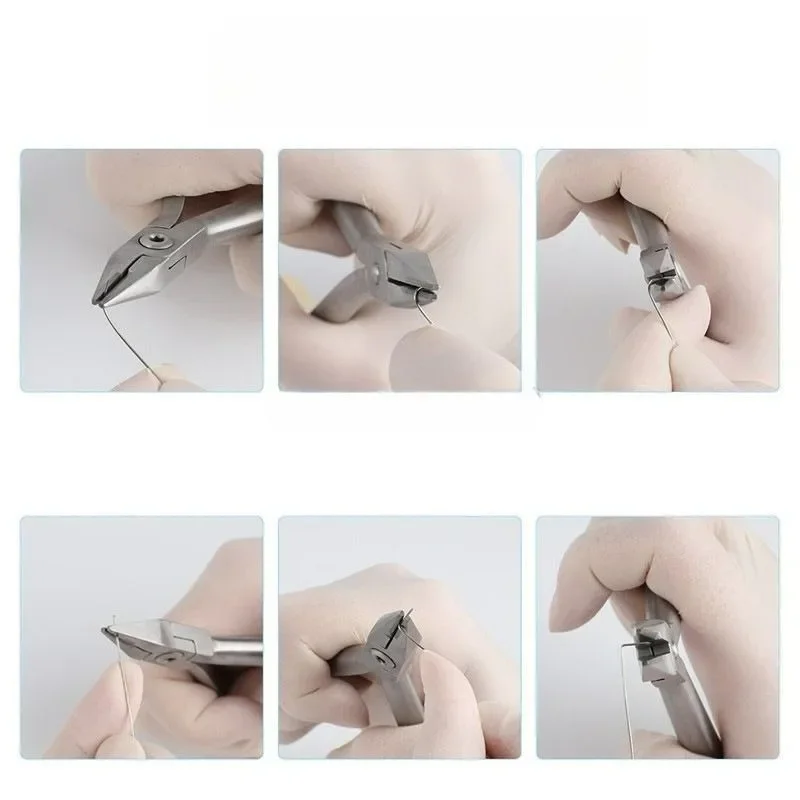 NN 1pcs Orthodontics Precision Control Wire Cutter Plier Bracket Brace Metal Lab Forceps Manual Power.
