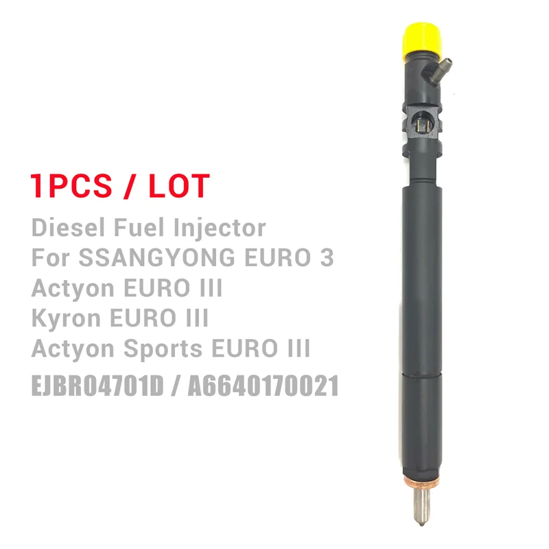 EJBR04701D  A 6640170221 New Diesel Fuel Injector Nozzle For Ssangyong Kyron Actyon Euro 3 2.0 Xdi D20DT 2006-