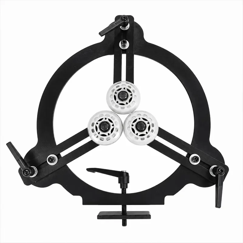 Three Wheel Anti Shock Woodturning Tool Woodworking Lathe Center Frame Round Workpiece Support Stable Base for Crafting