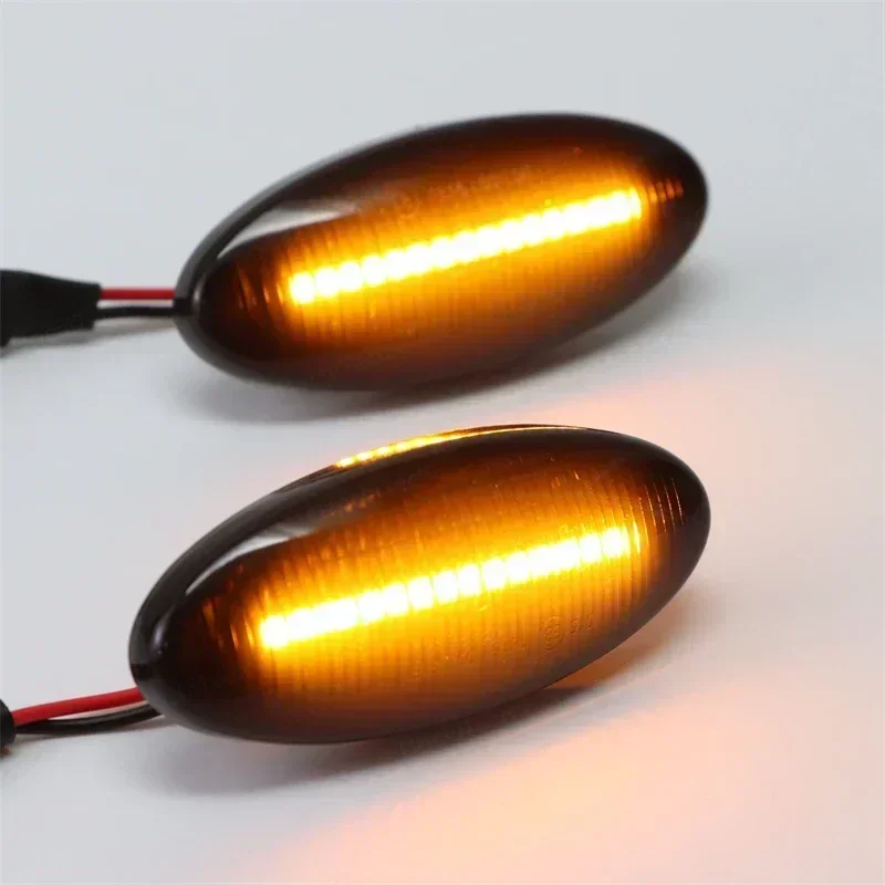 2x LED Dynamic Side Marker Light Turn Signal Light For Opel Vauxhall Vectra B MK1 1995 1996-2002 2003