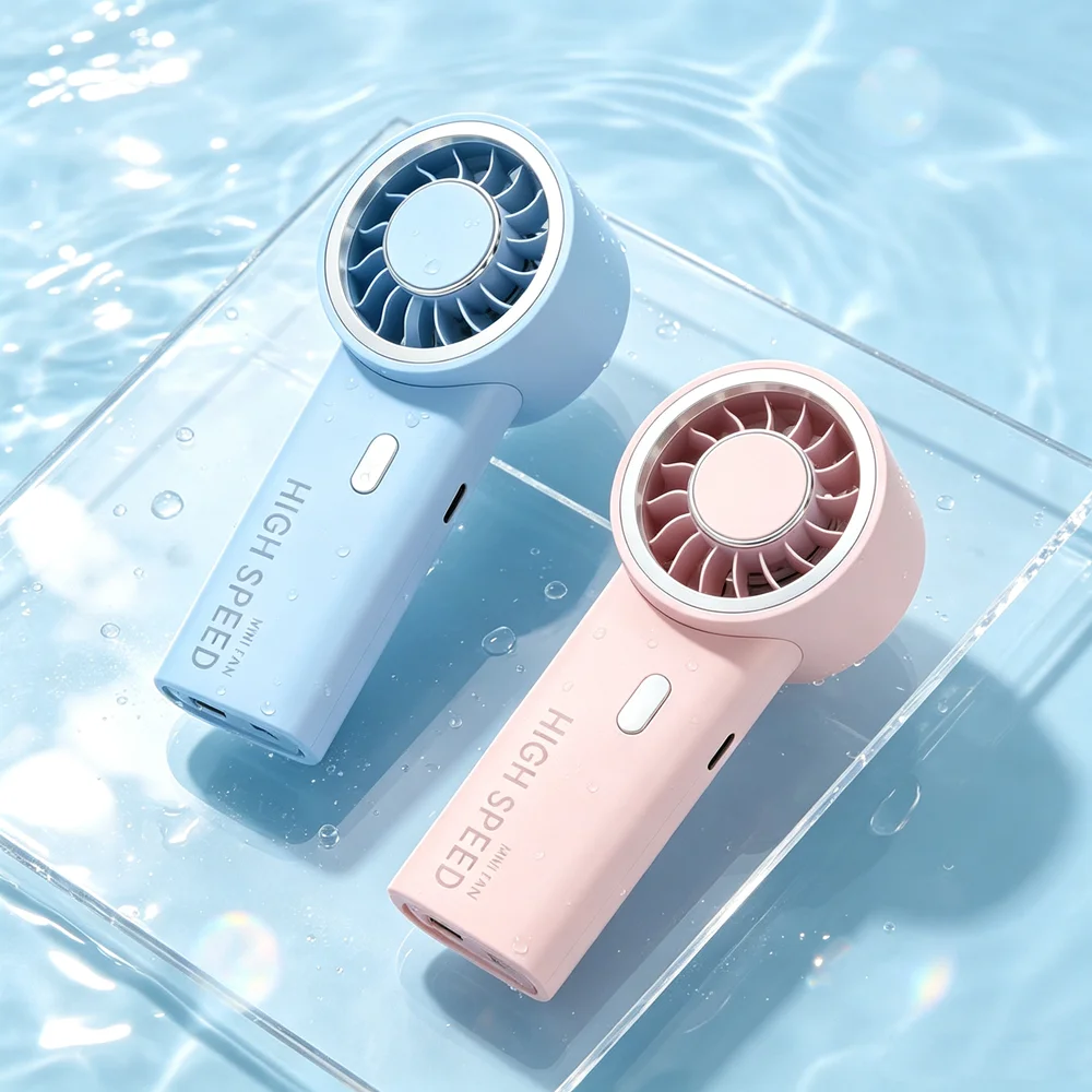 Handheld Fan Upgraded Portable Fan,Mini USBRechargeable Personal Fan, Outdoor Travel ,Suitable for summer beach and concerts