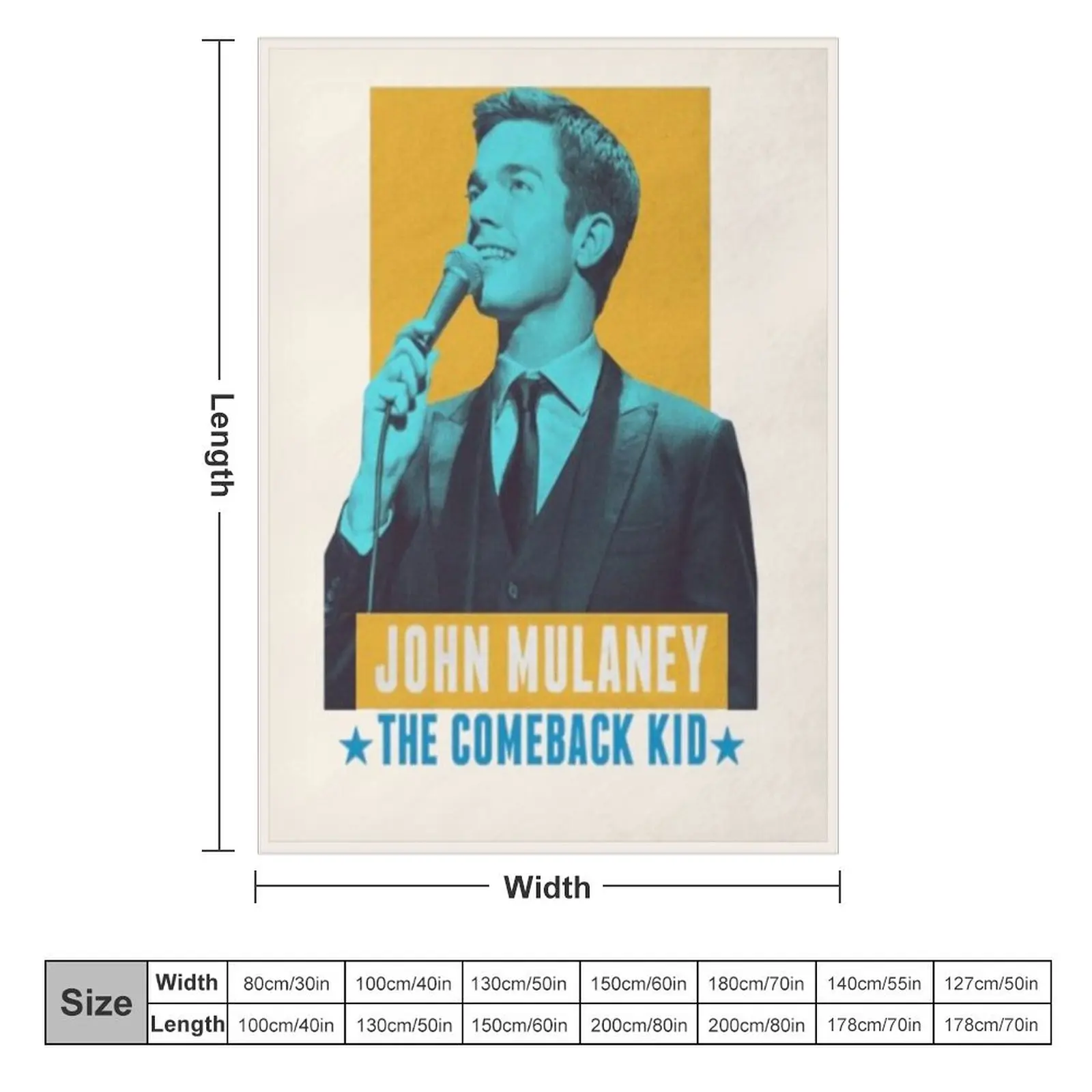 John Mulaney Comeback Kid Throw Blanket Sofas Personalized Gift Custom Bed covers Blankets