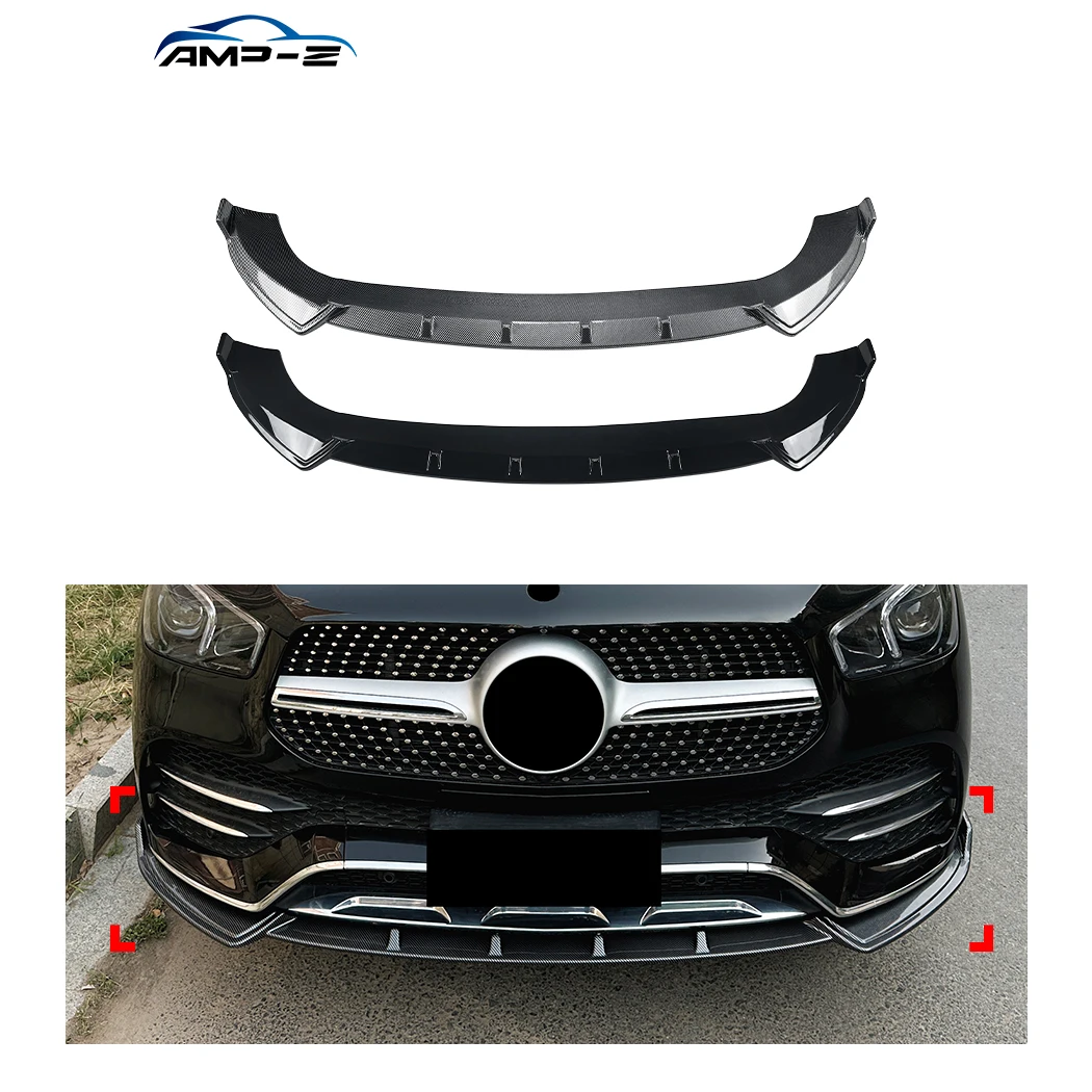 

W167 передний бампер, разделитель губ, глянцевый черный, автомобильные комплекты кузова для Mercedes-Benz Gle Class W167 C167 2019-2023, автомобильные аксессуары