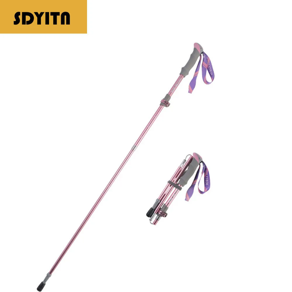 

Professional 7075 Aluminum Alloy Ultralight Folding Outdoor Hiking Trekking Poles Model for Men and Women Trail Running