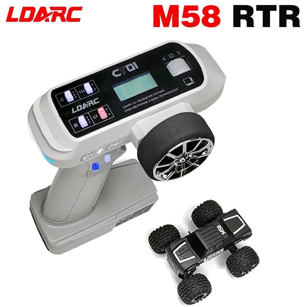 LDARC RC Car M58 RTR 2.4GHz 1/58 MINI Mirco RC Electric Remote Control Model Car Adult Children's Tabletop Toys