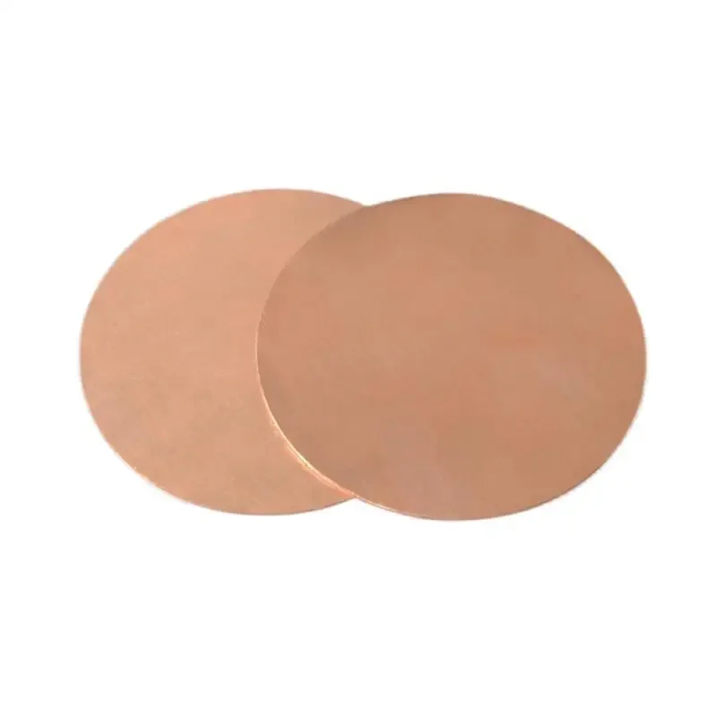T2 Coppers Round Sheet 30-80mm 0.5-3mm Thick, Pure Coppers Disc for Jewelry Making, Crafts, Electrical Contacts, Model Building