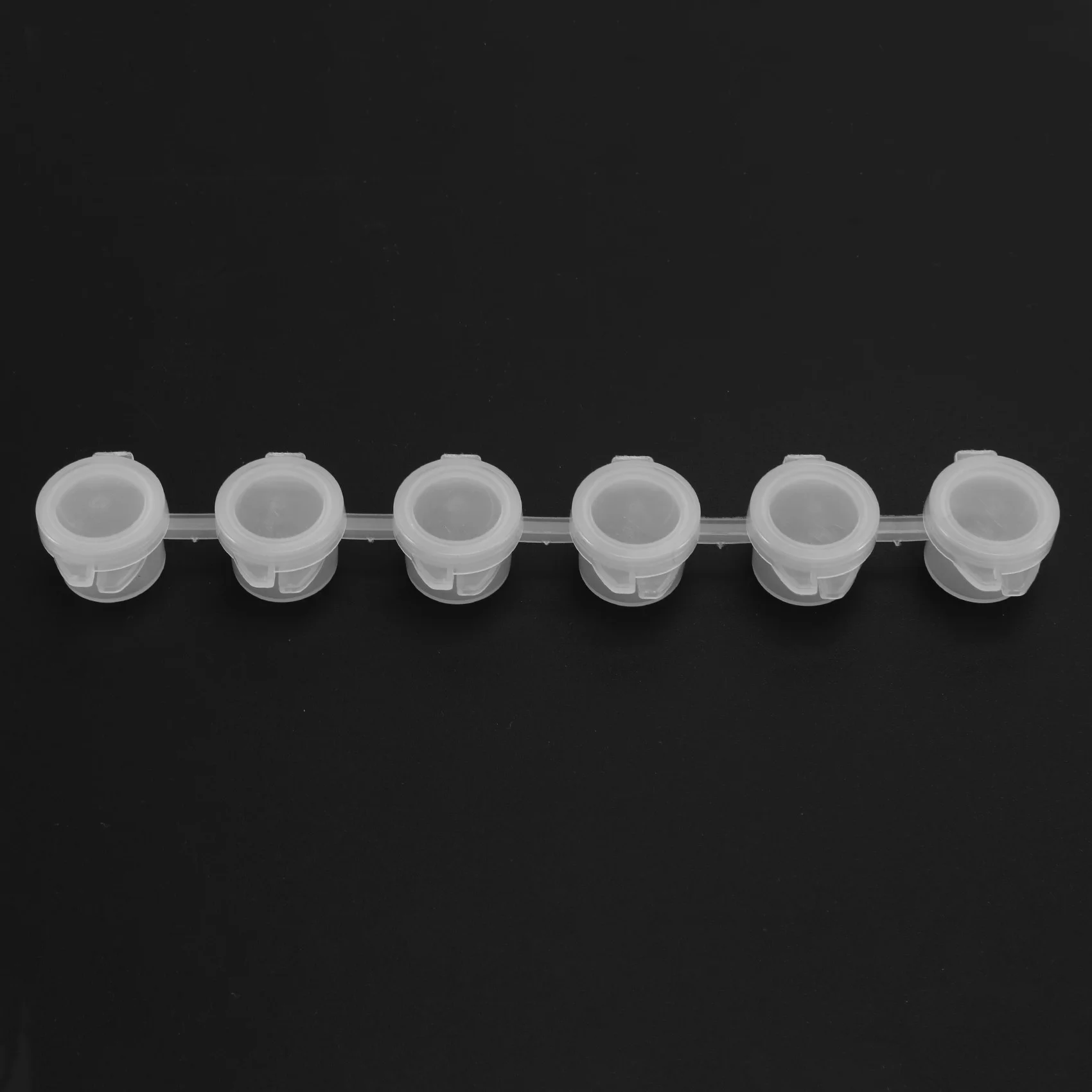 BOFF-240 Pezzi Vaso di Vernice Vuoto, 40 Strisce Mini Contenitore di Vernice Acrilica Strisce di Stoccaggio con Coperchi per Arti e Artigianato Vernice 3Ml