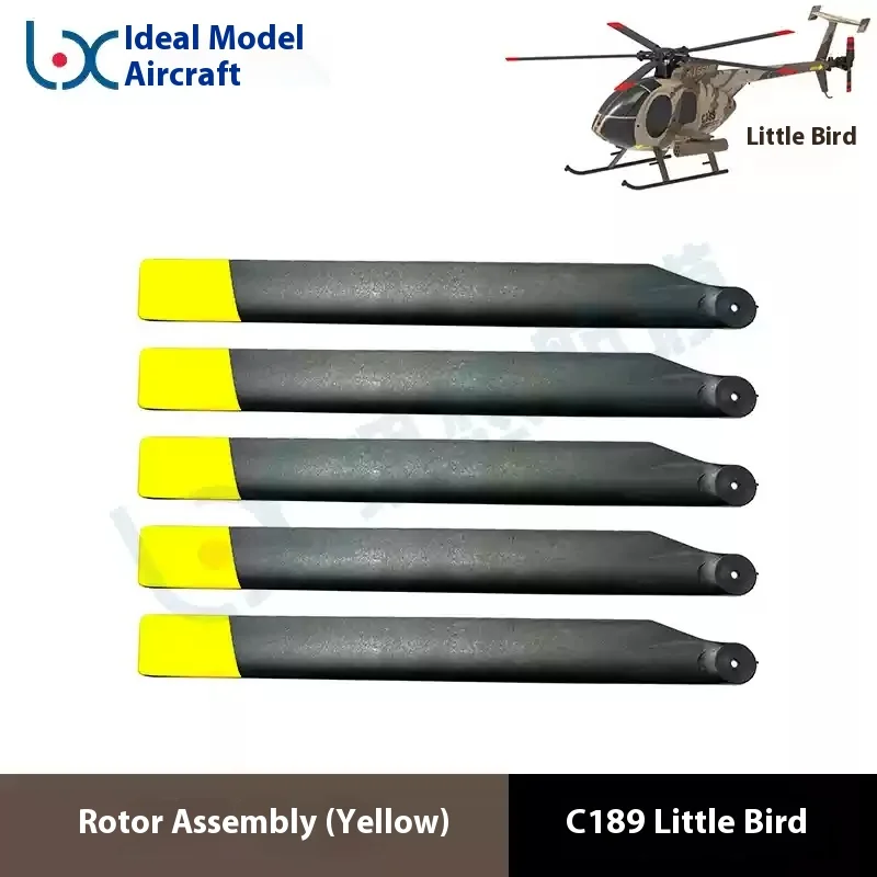 C189 Md500 鳥ヘリコプターアクセサリーシェルモーターメインパドルテールパドルクロスディスク着陸装置リモコン