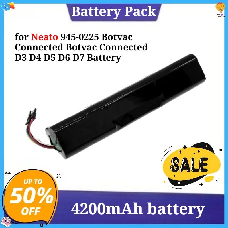 

for Neato 945-0225 Botvac Connected Botvac Connected D3 D4 D5 D6 D7 4200mAh Battery