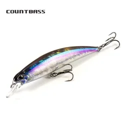 COUNTBASS Đánh Chìm Minnow 45Mm 70Mm 80Mm 95Mm Cứng Mồi Câu Mồi Câu Cá Wobblers Crankbaits Cá Rô Leurre Bộ Lưỡi Câu Angler của Dụ