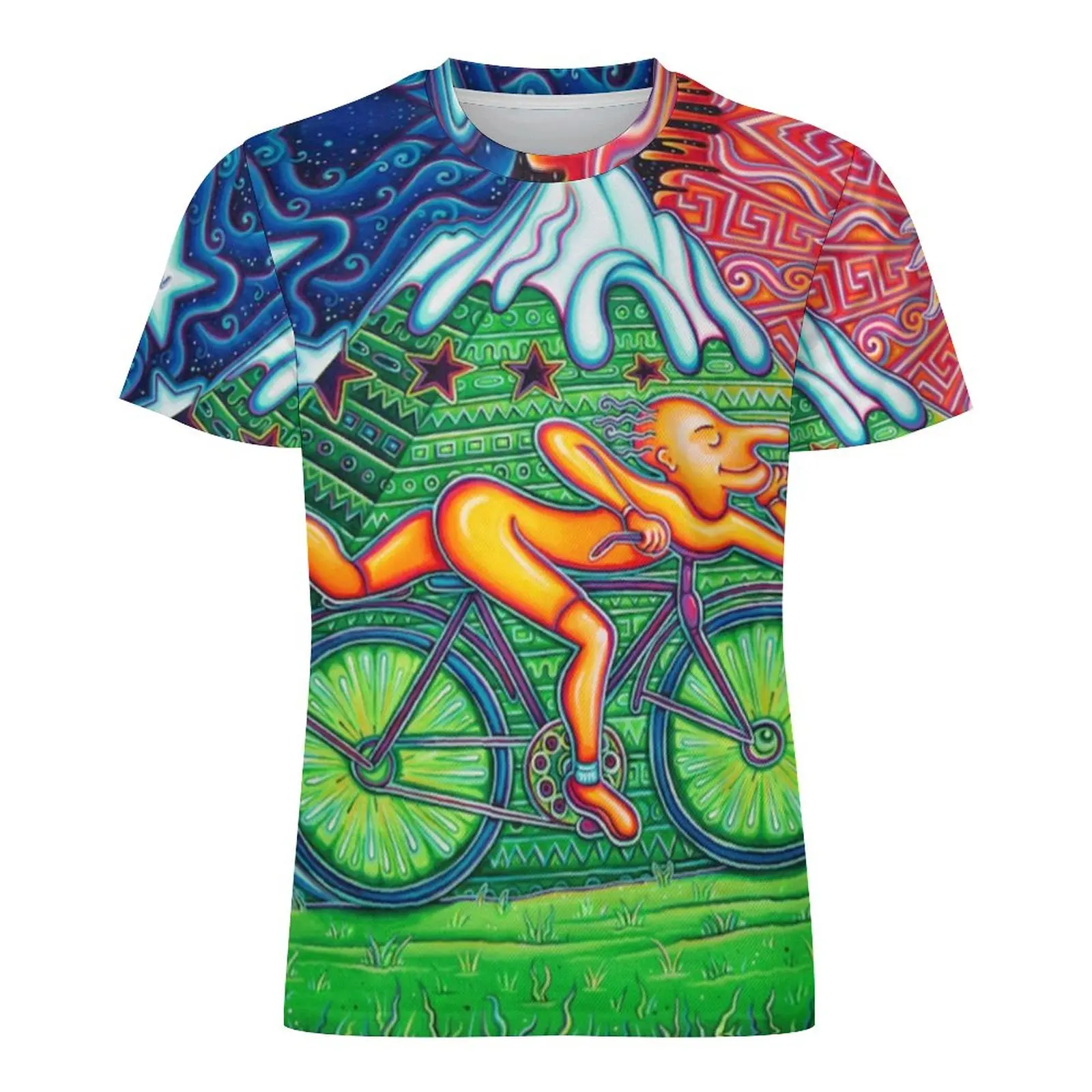 Albert Hoffman Bicycle Day T-Shirt 1943 Cycle Lsd Trip Acid Day T-Shirts O-Neck Fashion Tshirt Summer Man Custom Tees Plus Size