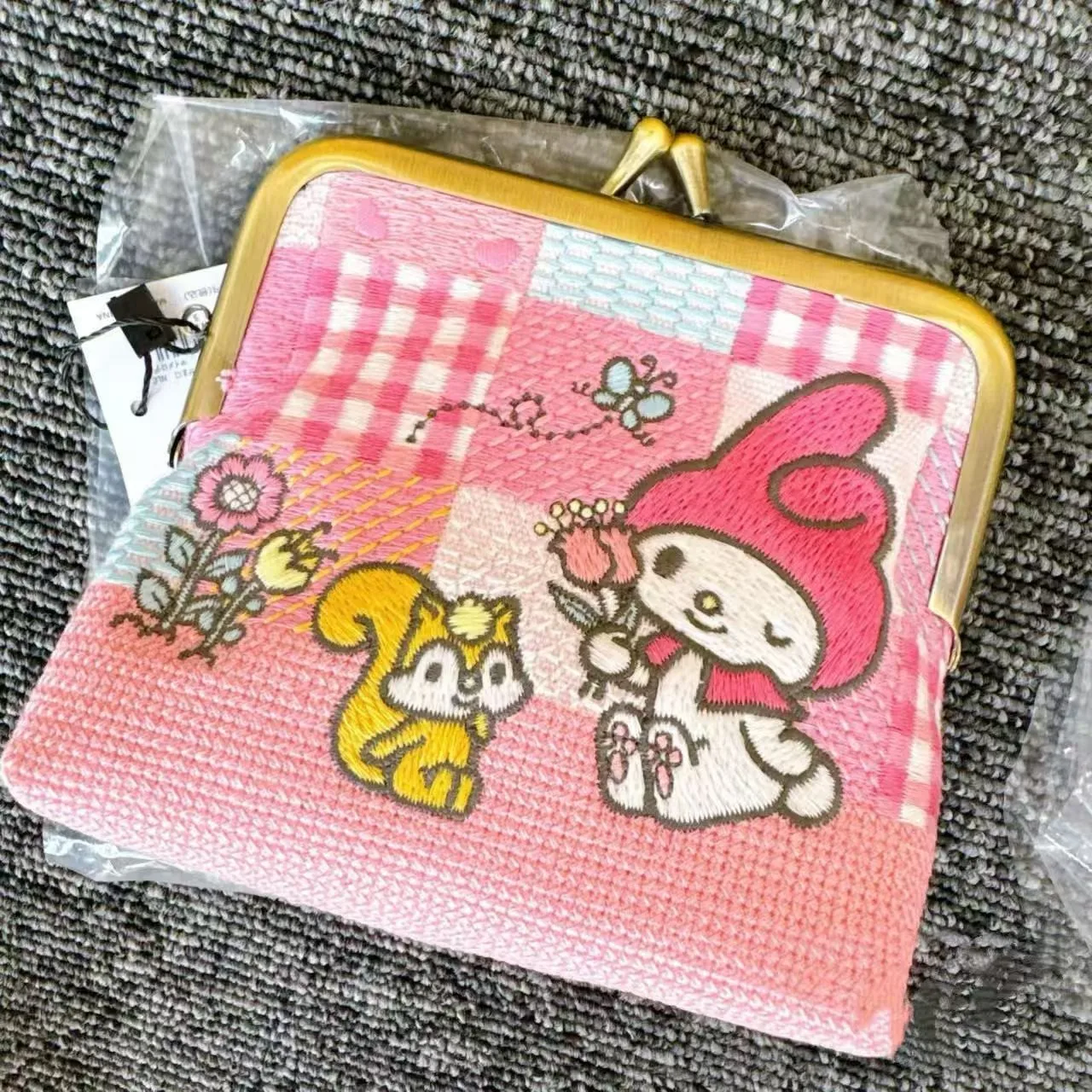 

2026 New Sanrio's Makeup Bag Kawaii My Melody Embroidered Makeup Bag Cute Girl Storage Bag Student Stationery Exquisite Gift