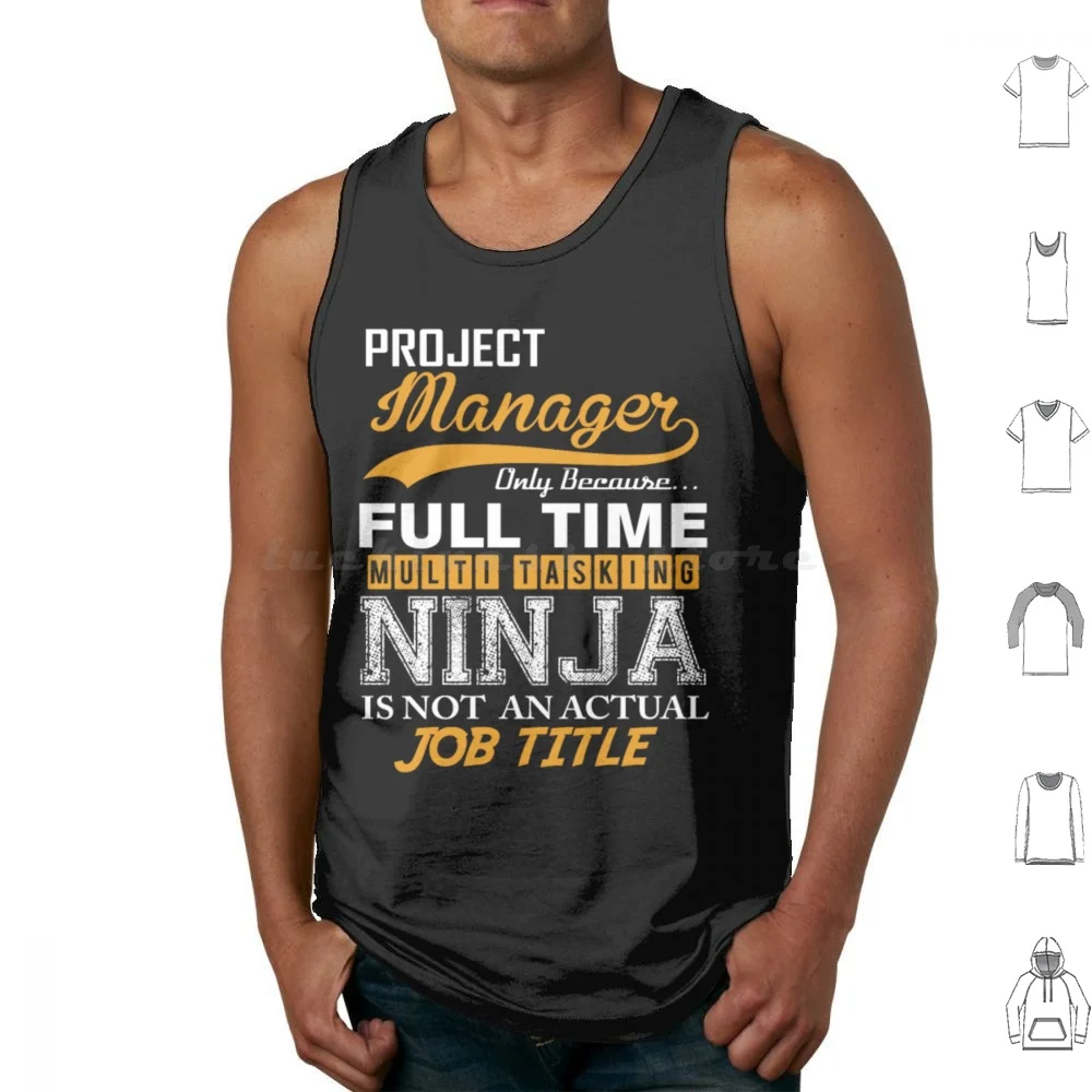 Project Manager Job Title Tank Tops Print Cotton Love