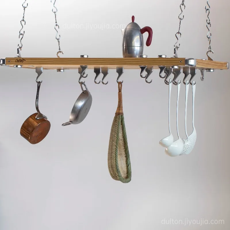 Kitchen island hanging rack, hanging wall storage rack, storage rack for studio cafes