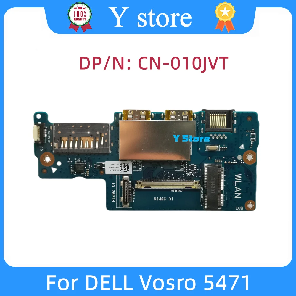 Y Store Original For DELL Vostro14 5471 USB SD Card Reader Ethernet Board 10JVT 010JVT Fast Ship