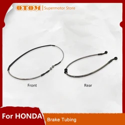 OTOM Motorcycle Front Rear Brake Hose Pipe Tube Pump Cylinder Line Metal Mesh For HONDA CRF YAMAHA YZF Off-Road Motocross Parts
