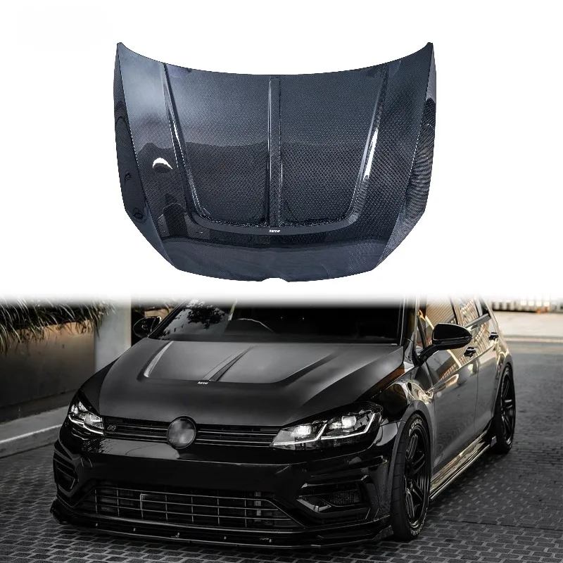 Капот Karbel Hood KB Style, изготовленный на заказ из сухого карбона, для Golf 7.5 GTI /R MK7.5.