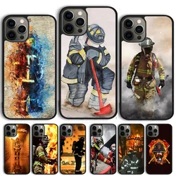 Firefighter Heroes Fireman Phone Case For iPhone 17 Air 14 15 16 13 12 Max Cover For Apple 11 Pro Max 6S Plus Coque