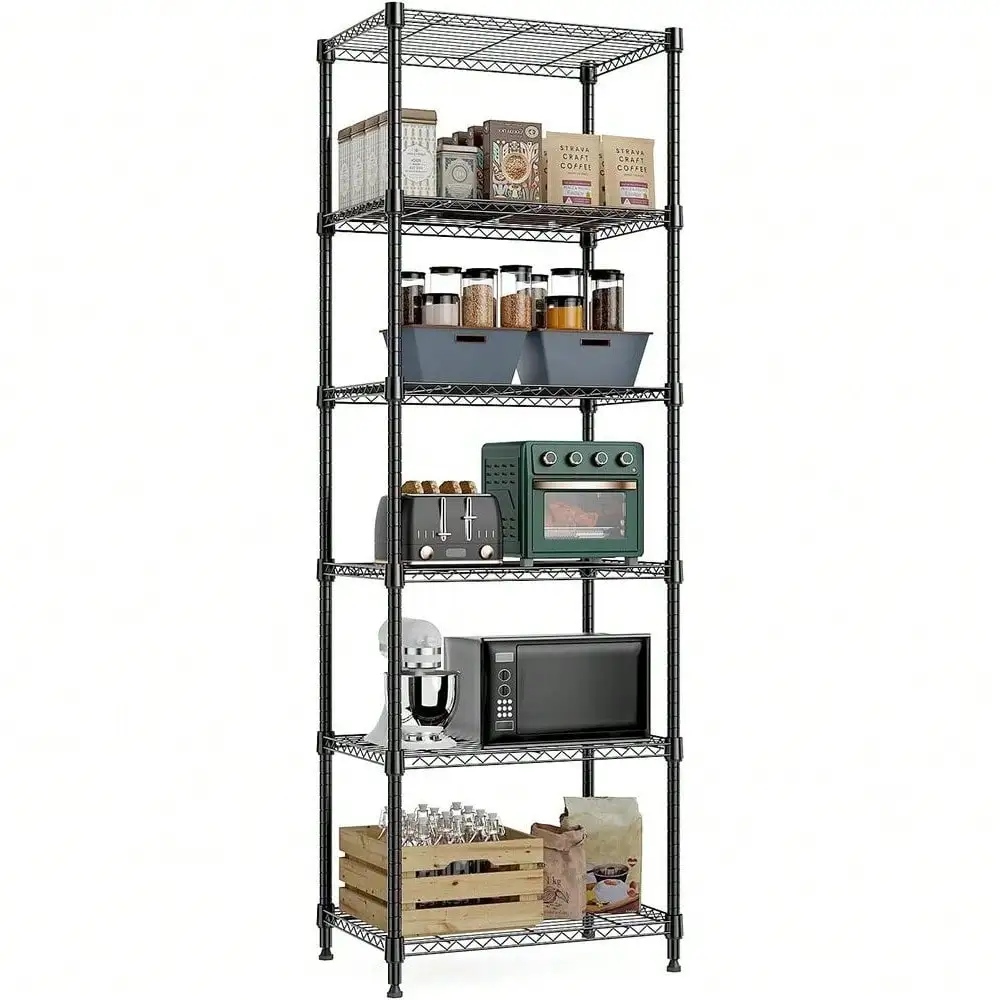 

Metal Storage Shelves Adjustable Heavy Duty Storage 15.8"x 23.6" X 70.5"