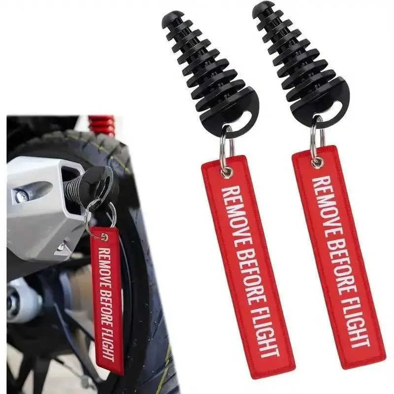 Motorrad-Auspuff-Waschstopfen Offroad-Bike Schalldämpfer-Auspuffstopfen Wasser- und Staubdichtes Zubehör