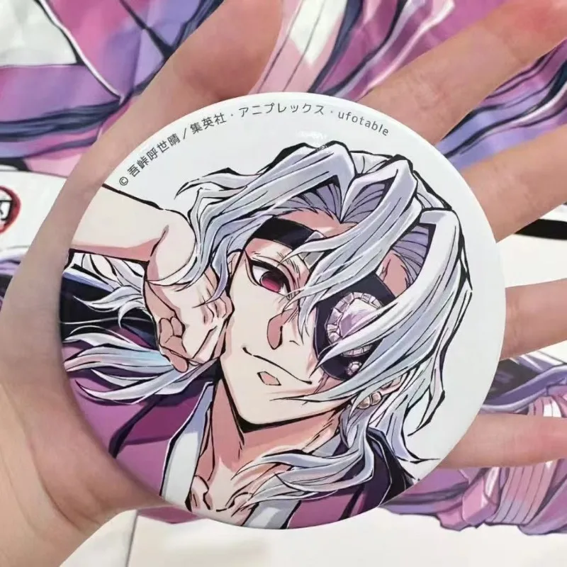 

Uzui Tengen Badge Demon Slayer: Kimetsu No Yaiba Anime Peripheral Cute Cartoon Creativity Exquisite Schoolbag Ornament New Gifts