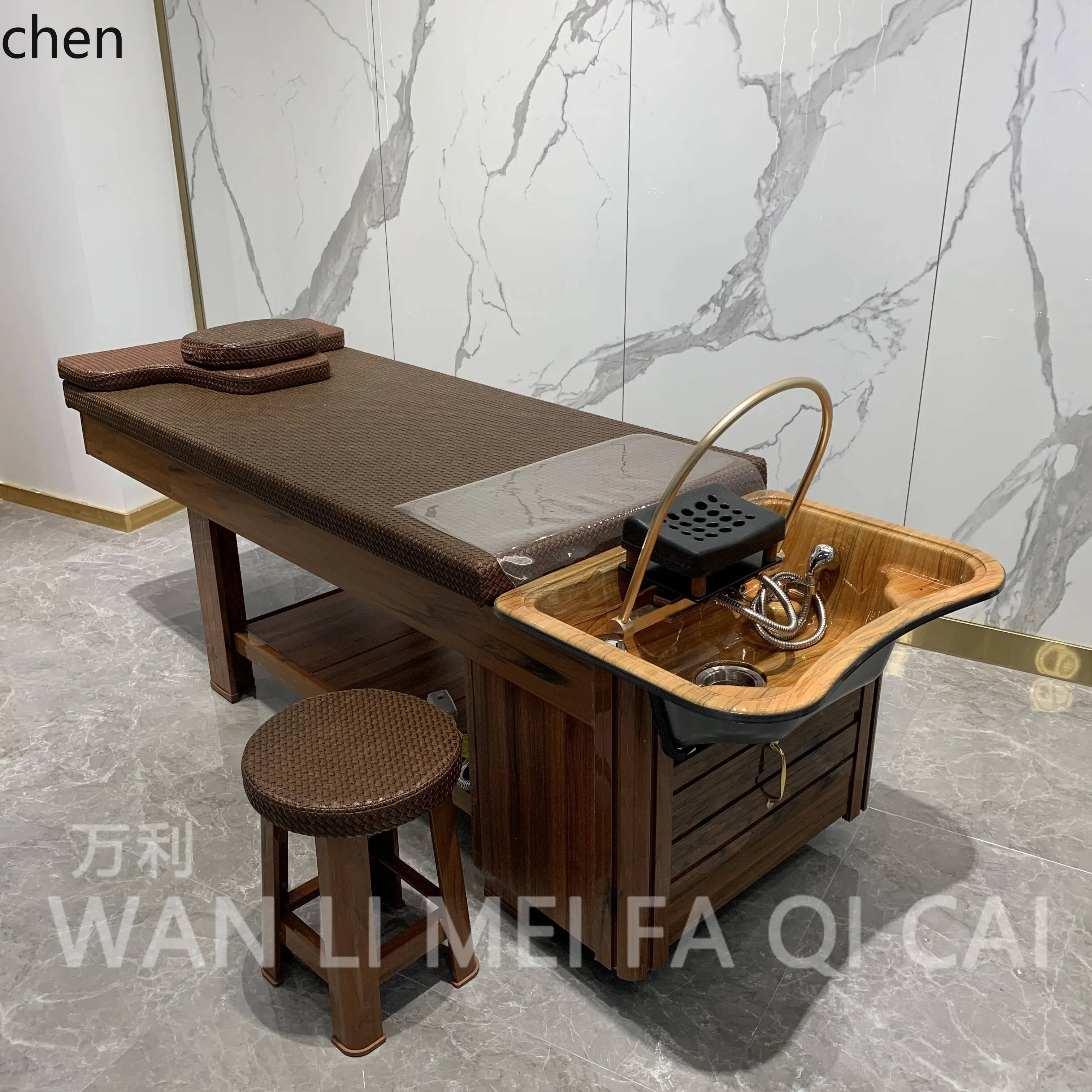 

D18- Head Therapy Shampoo Bed Head Therapy Shampoo Bed Full Reclining Multifunctional Integrated Therapy Bed