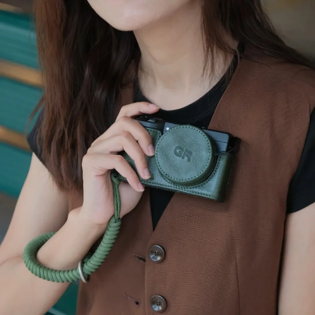 Ricoh GR3 GR3X Real Leather Studio Fotográfico Горячий Башмак 용 수제 정품 카메라 케이스 가방 보호 슬리브 커버베이스