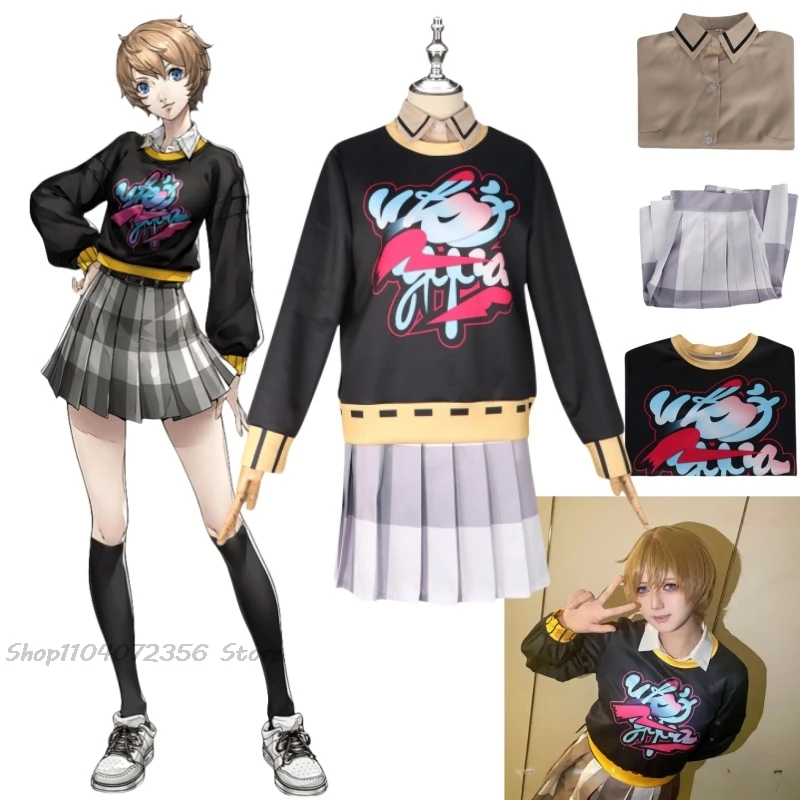 Persona 5: The Phantom X Halloween Costumes for Women Arai Suwa Cosplay Woman Anime Men Costume Adult Women Full Set New Arrival