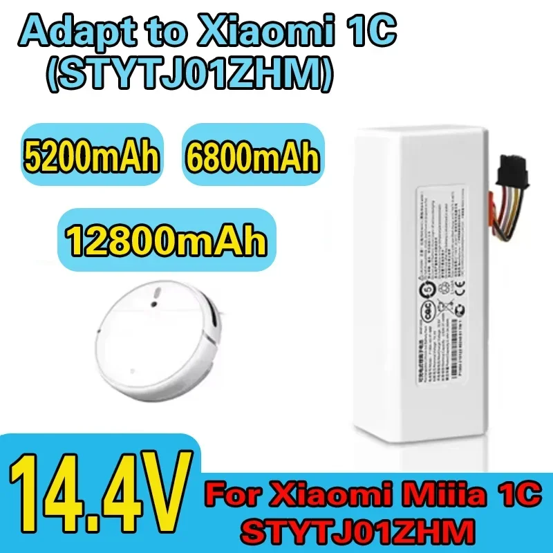 100% Original NEW 14.4V 6500mah P1904-4S1P-MM Battery For Xiaomi Mijia 1C STYTJ01ZHM Robot Vacuum Mop Cleaner Accessories Parts1