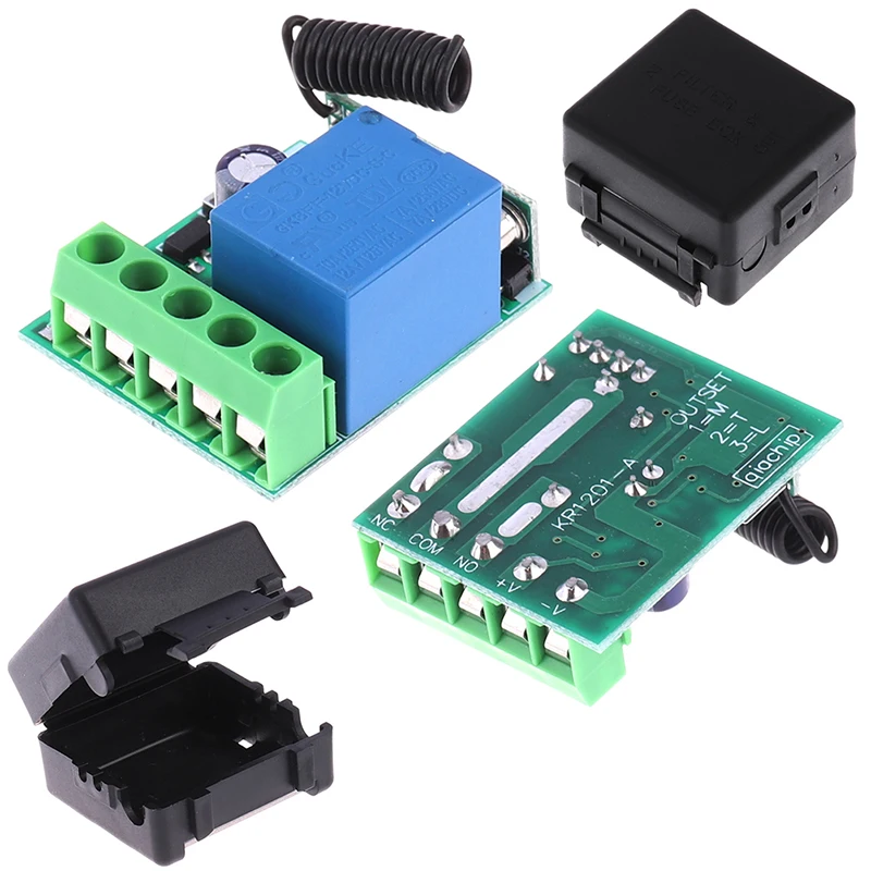 

1CH Channel Wireless RF Remote Control Receiver Relay Switch DIY Module 433MHz