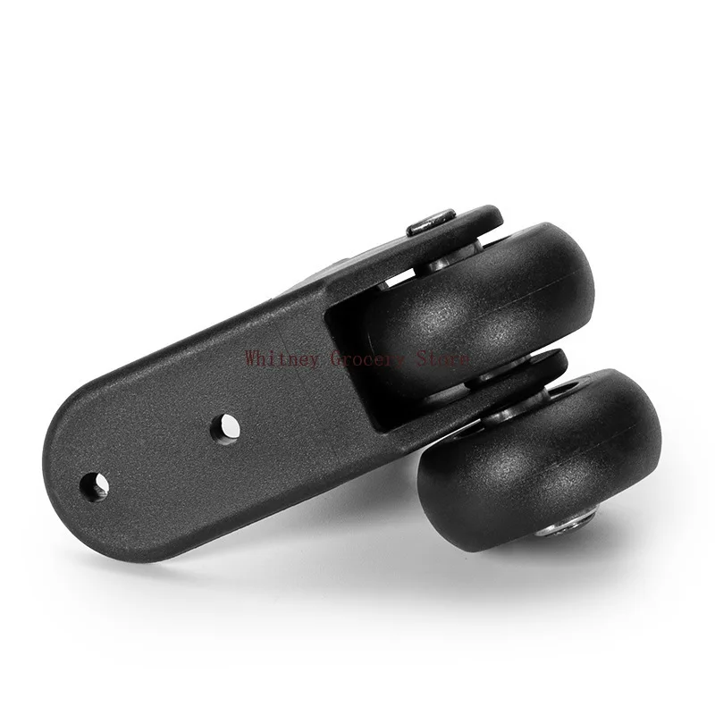 2Pcs Black Plastic Furniture Casters Wheel Suitcase Rollers Trolley Desk Chair Pulley Office Furniture Hardware Bottom Wheels
