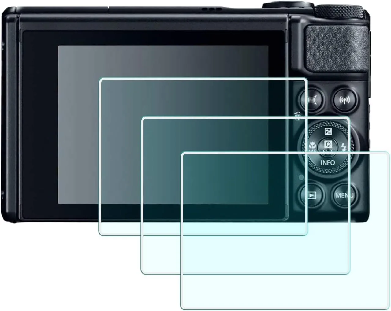 9H Hardness 0.3mm HD Tempered Glass Screen Protector, Anti-Scratch Clear Cover for Canon PowerShot SX740 HS Camera