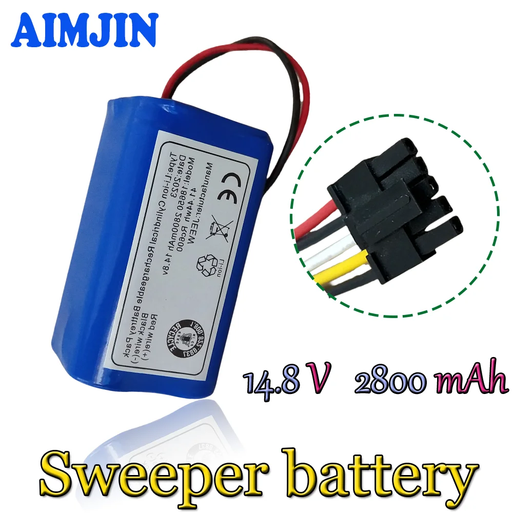 

14.8V 6800mAh li-ion battery for liectroux battery b6009 q7000 q8000 zk808 dh860 robot Vacuum cleaner 4s1p Sweeper Battery