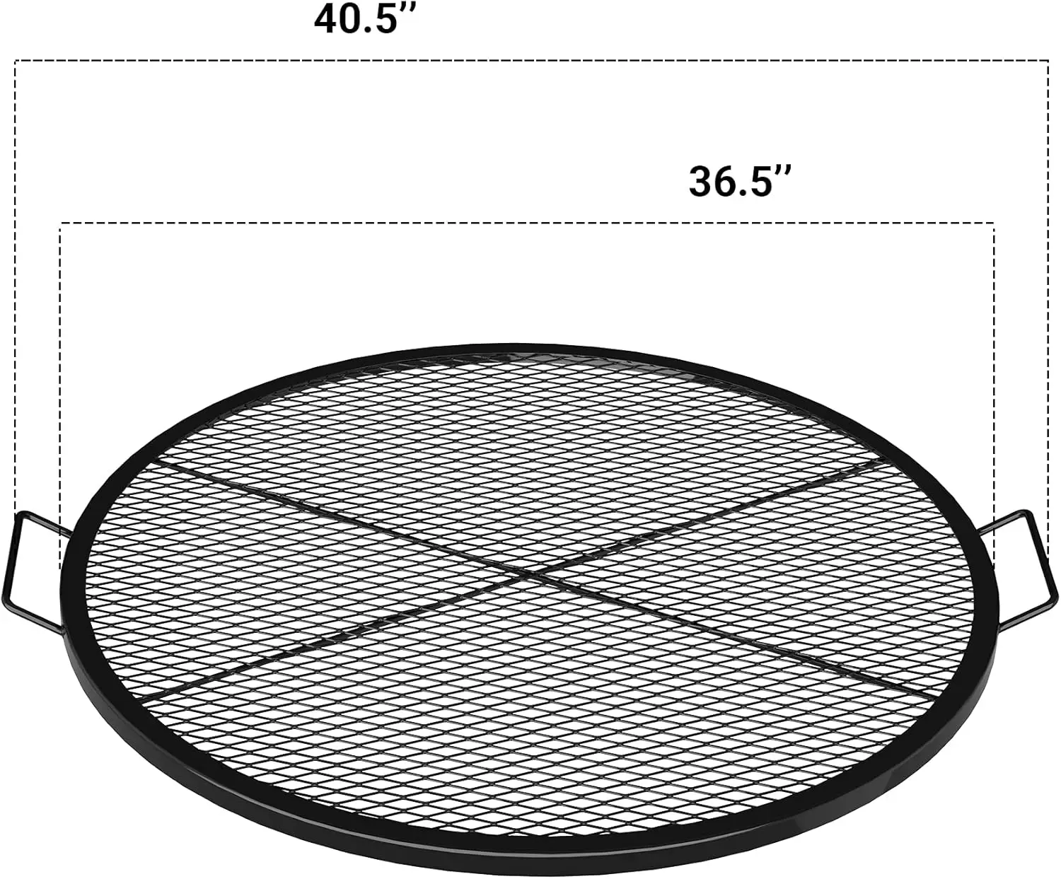 

X-Marks Fire Pit Grill Grate for Camping Cooking, Round BBQ Grate Campfire Cooking Equipment, 36 inch·Factory Direct Sales