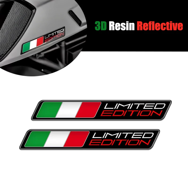 

3D Motorcycle Decal Italy Flag Stickers Italia Limited Edition Sticker Case for Aprilia Ducati piaggio vespa Accosato sticker