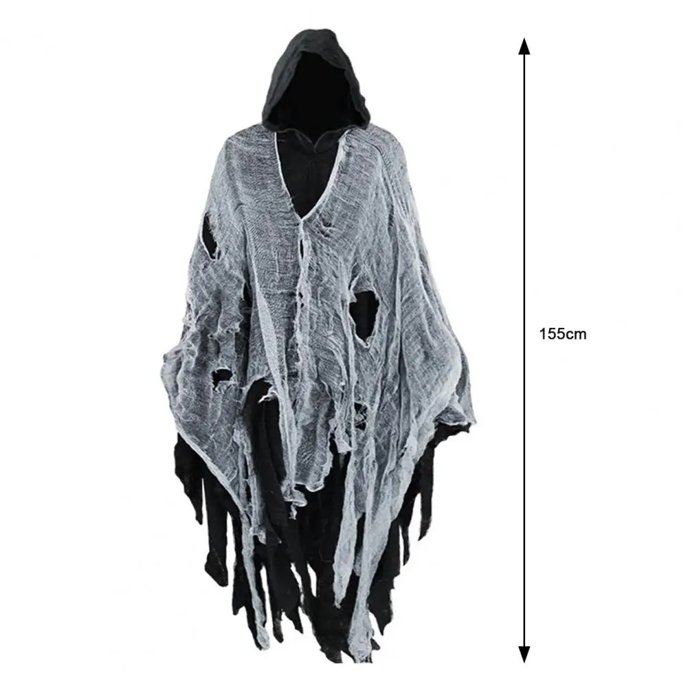 Ghost Dementors Cosplay Costume Unisex Gothic Horror Zombie Vampires Hooded Capes Day Of The Dead Party Props Cloaks