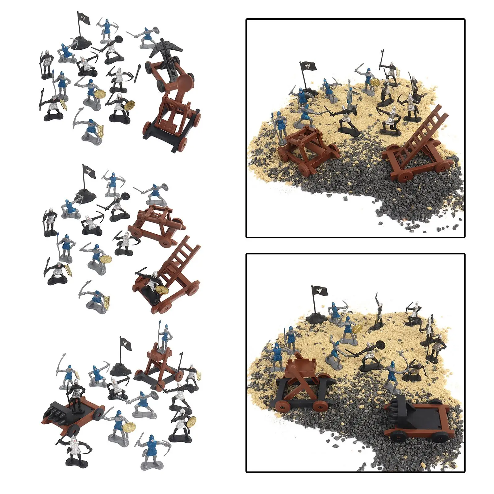 

15 шт. пластиковый средневековый рыцарь-солдат архаичной армии для мужчин и детей