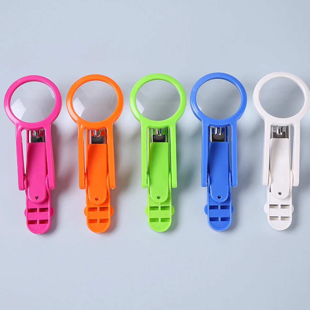

2Pcs Magnifying Glass Nail Clippers Durable Plastic Hardware for Small Pets Hedgehogs Hamsters Rabbits Guinea Pigs Portable Pet