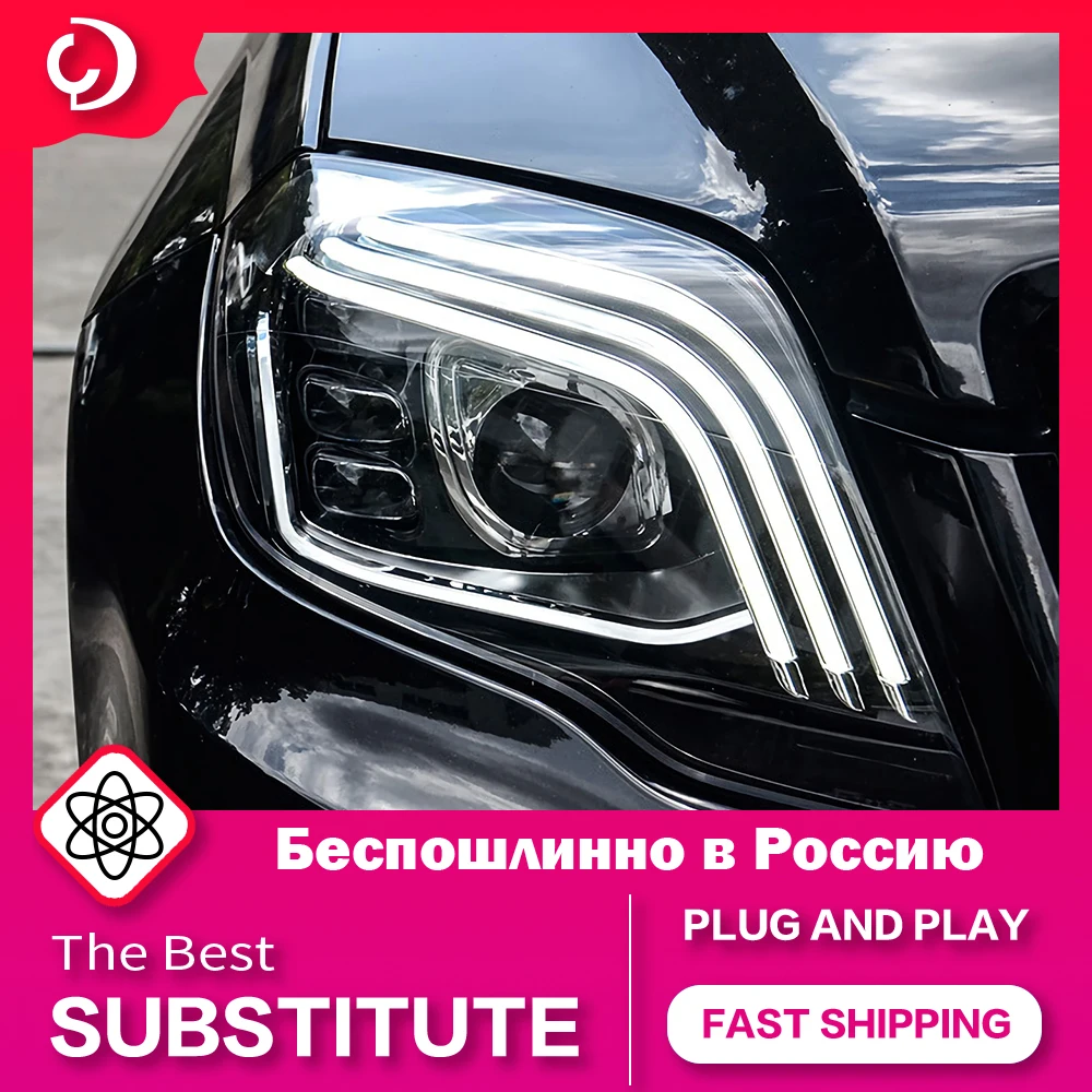 

AKD Car Styling Headlights for GLK 2008-2015 X204 Change Maybach design DRL Turn signal light Led Projector Auto Accessories