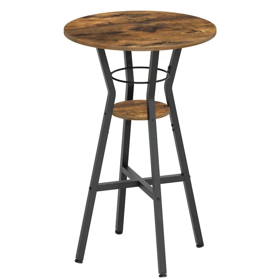 

Bar Table, 2Tier Round High Top Table, Pub Table, Home Bar Counter Height Tables, Bistro Tables, for Kitchen, Living Room, Meeti