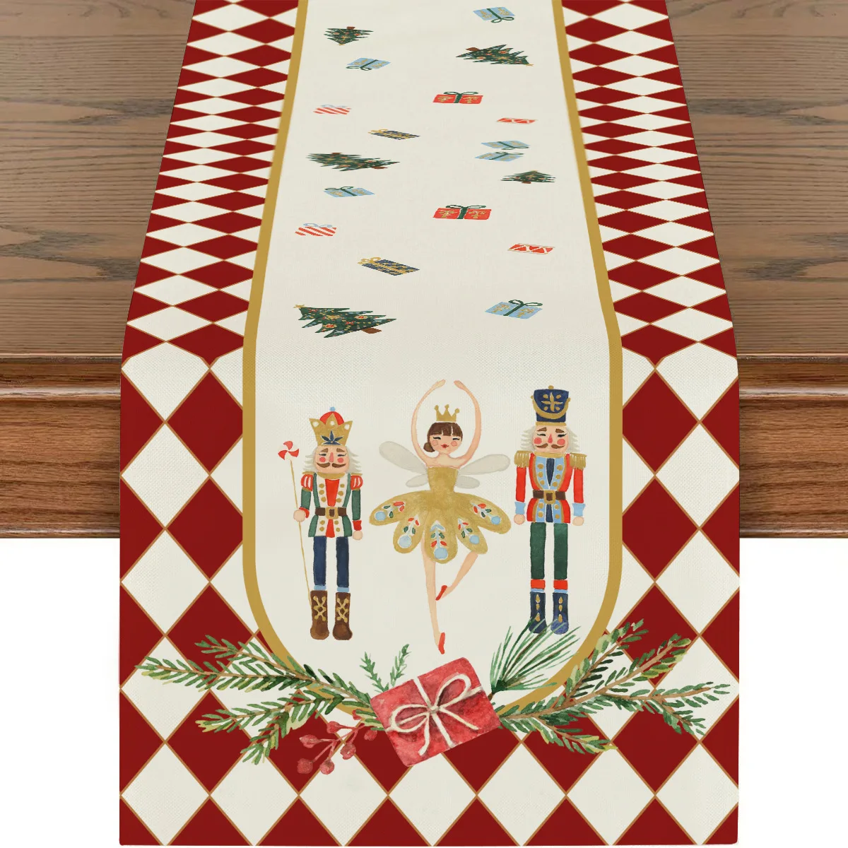 Classic Plaid Christmas Winter Limited Edition Table Runner for Modern Living Dining Kitchen Party Wedding Vintage Hallway Decor
