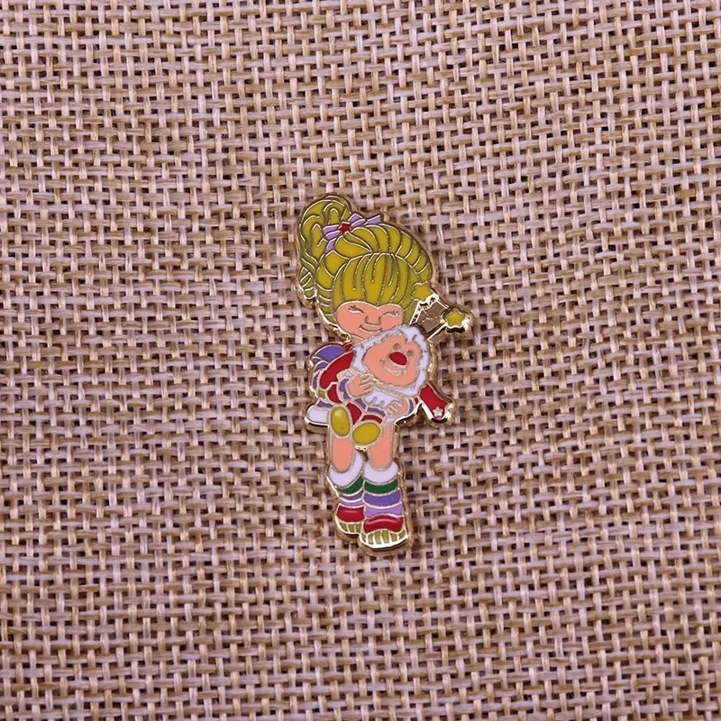 Rainbow Brite bright badge retro 80s cartoon great conversation starter