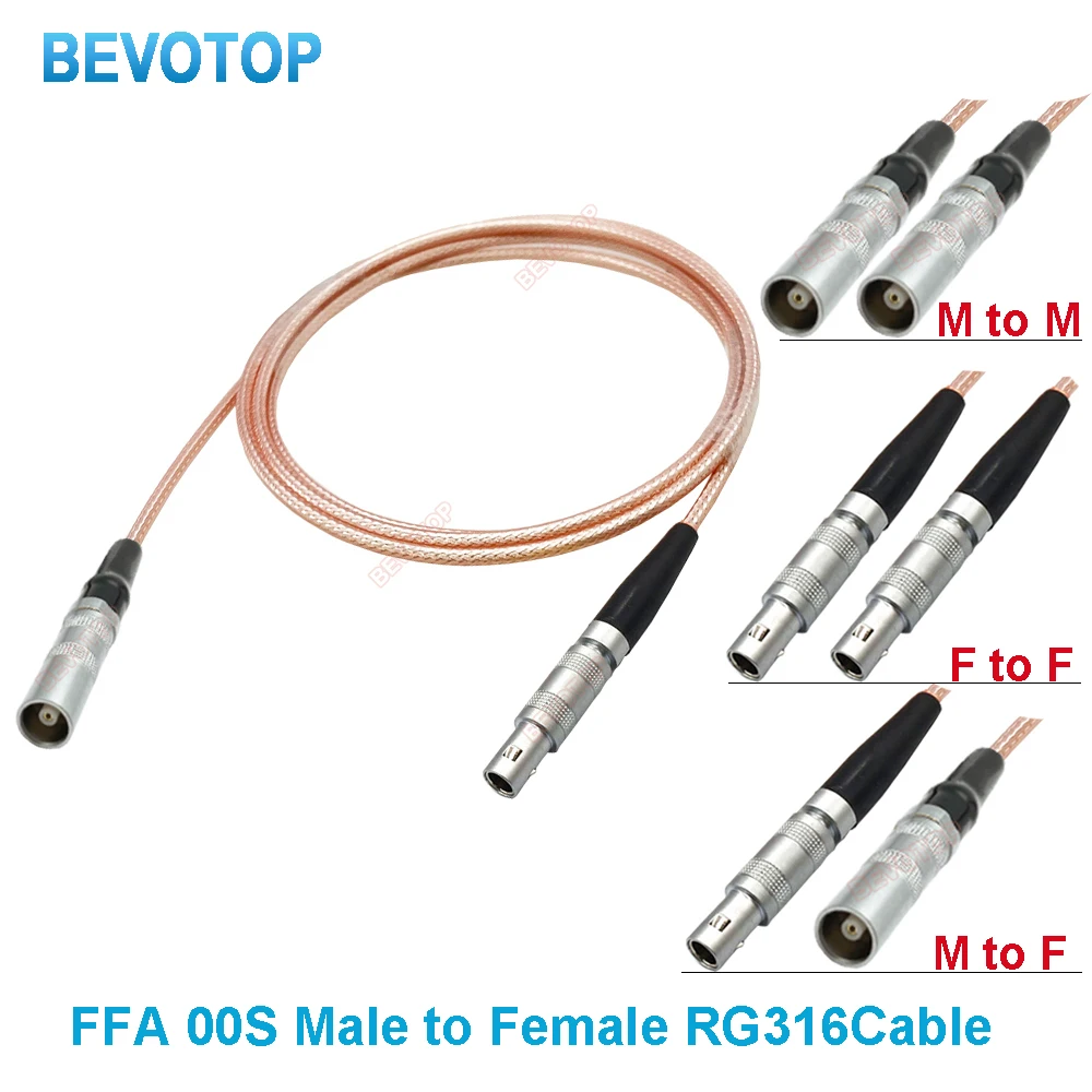 RG316 FFA 00S C5 Male to FFA 00S C5 Female Connector Wire for Ultrasonic Flaw Detector High Quanlity Cable Terminals 15CM~20M