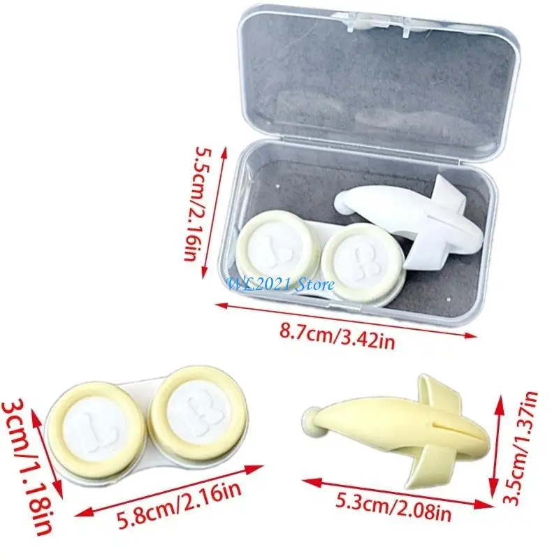 G5GC العدسات اللاصقة ارتداء مجموعات عدسة الملقط شفط عصا السفر حاوية للعدسة #6