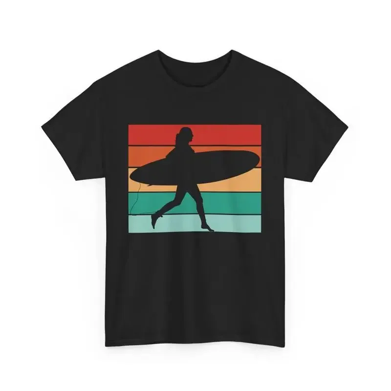 Surfing Lover Water Sport Surf Board Retro Surfer T Shirt