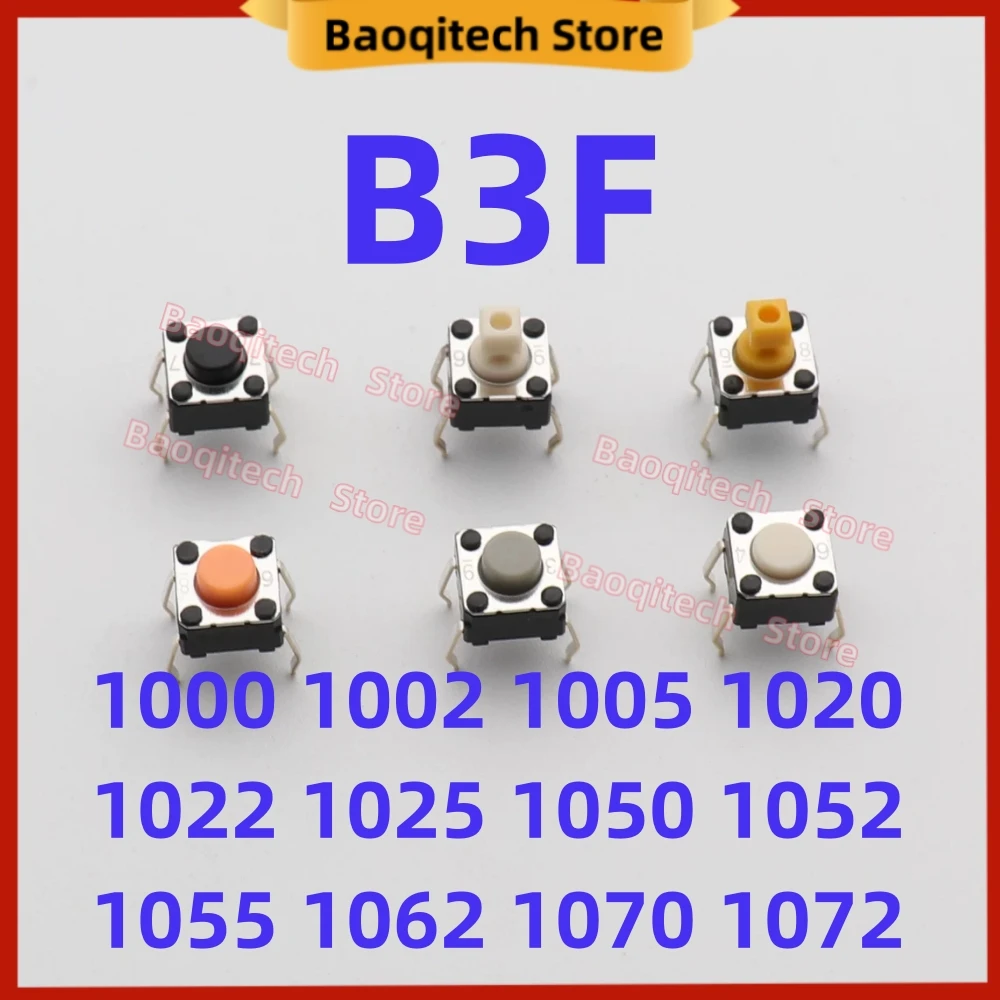 50-500 PCS Tactile Switch B3F-1000 1002 1005 1020 1022 1025 1050 1052 1055 1062 1070 1072 Touch Micro Switch for Omron Mice