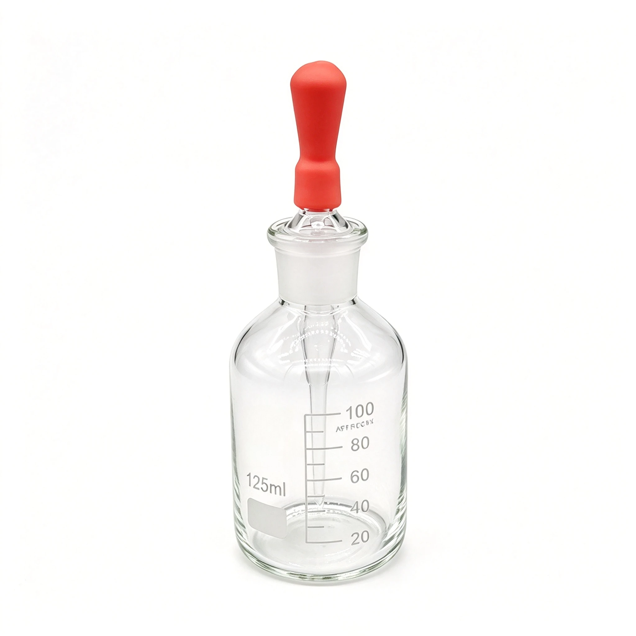for White transparent borosilicate glass bottle body dropper bottle 60ml125ml250ml500ml1000ml dropper white dropper bottle
