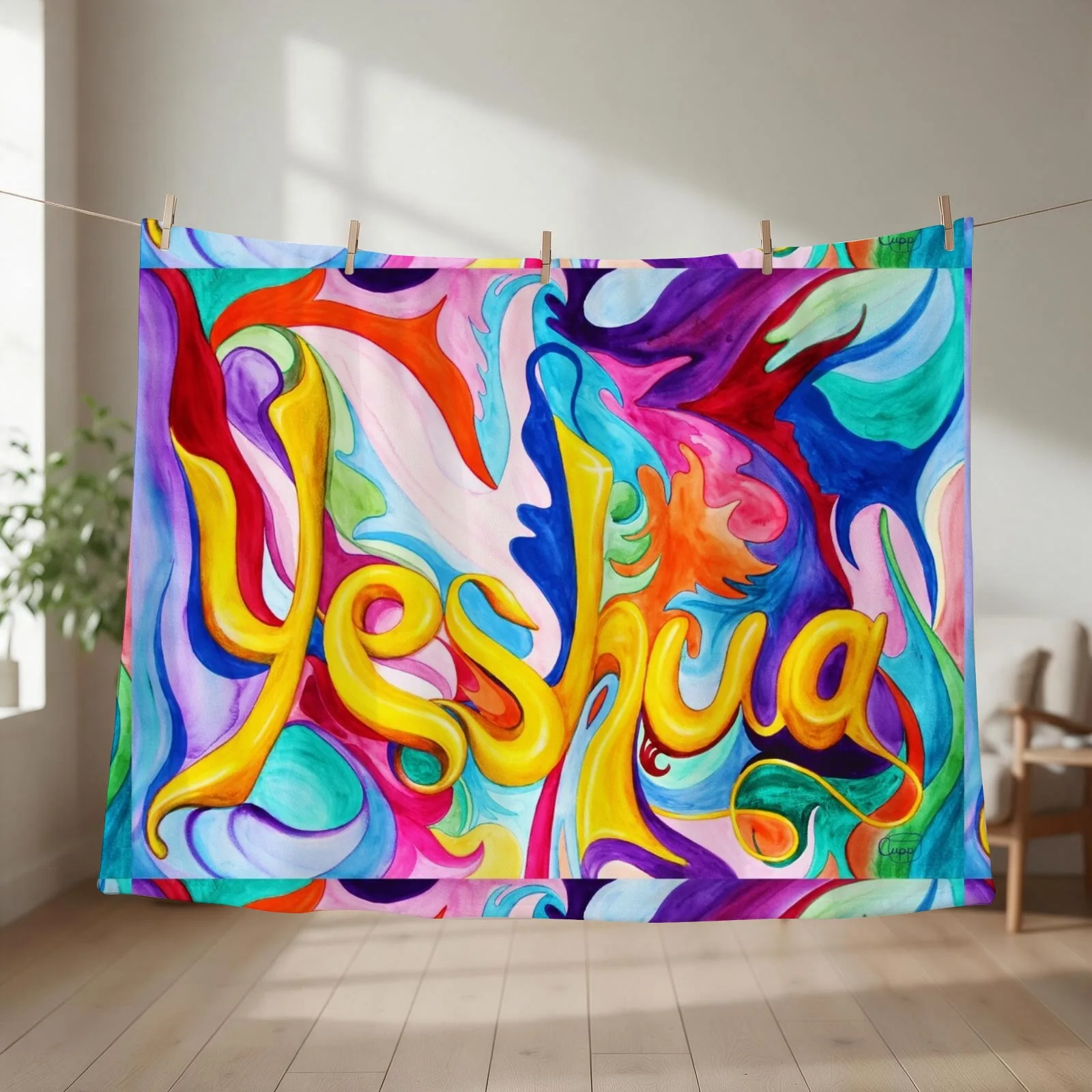Yeshua Throw Blanket couch cozy soft plush fuzzy picnic outdoor blanket